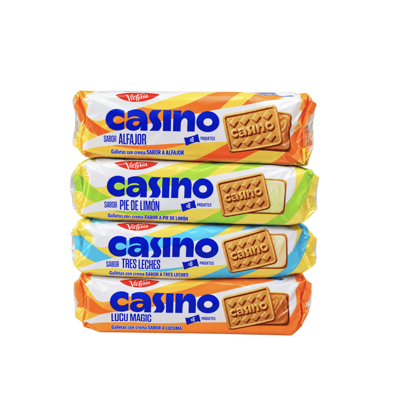 GALLETAS / KJEKS CASINO LUCUMA DISPLAY 258g 6x4 stk 
