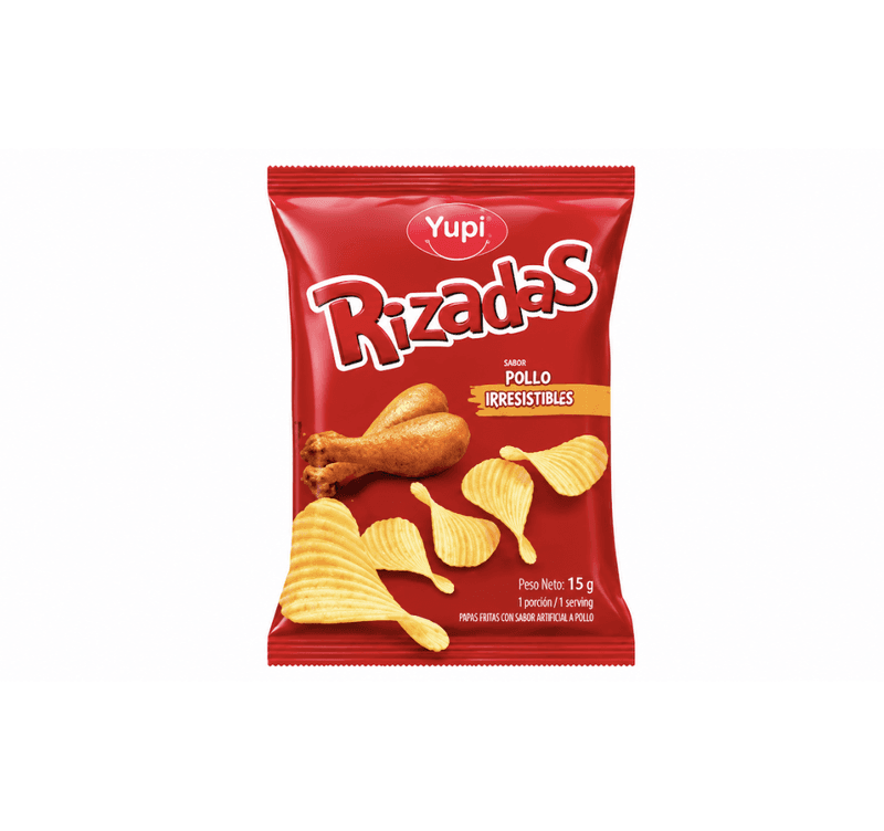 PAPAS RIZADAS POLLO IRRESISTIBLE 105g YUPI